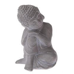 Betonová soška Buddha, 16 x 11 cm