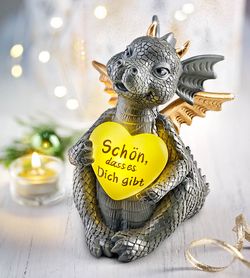 Dráček kani s led srdíčkem