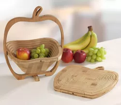 Skládací košík na ovoce, bambus