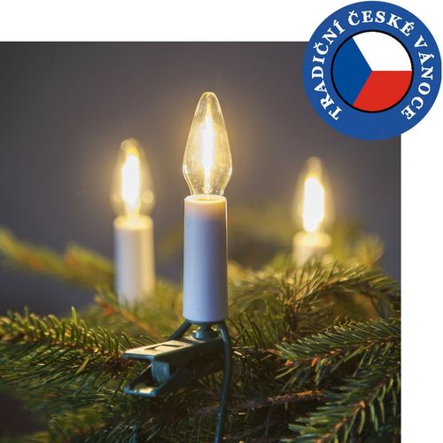 Souprava Felicia LED Filament čirá SV-16, 16 žárovek